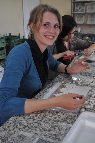 Konuk Öğrencilerin Mozaik Tutkusu