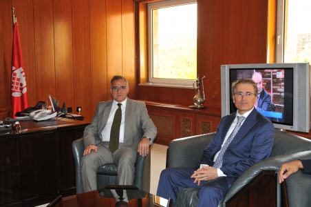 Emniyet Müdürü Oğuzdan Başkan Güzelbeye İade-i Ziyaret