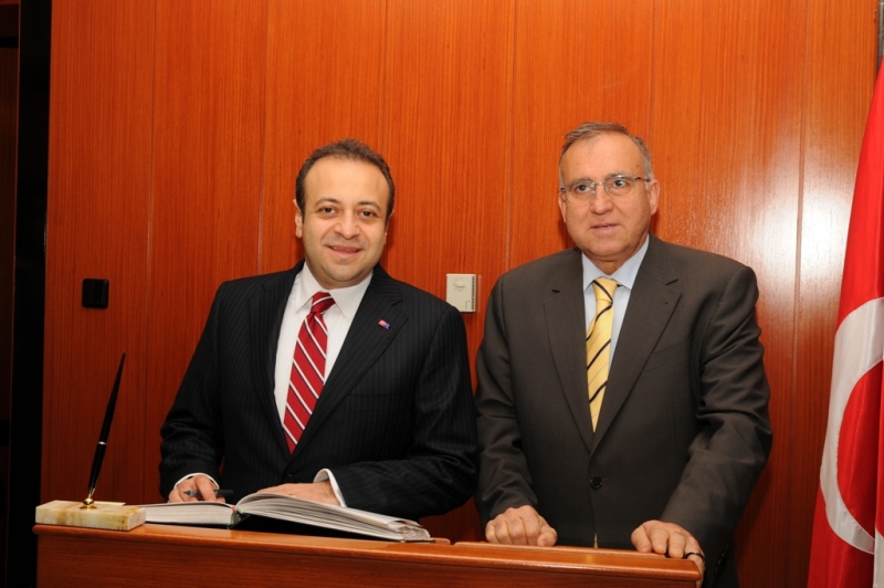 BAKAN BAĞIŞ, ASIM GÜZELBEYİ AĞIRLADI